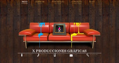 X Producciones Graficas Website Screenshot