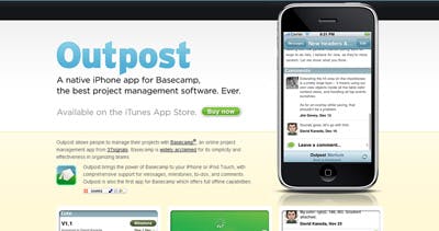 Outpost Website Screenshot