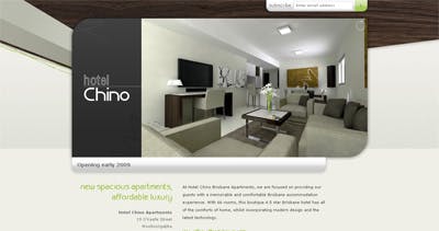 Hotel Chino Brisbane Website Screenshot
