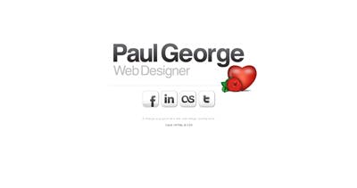 Paul George Website Screenshot