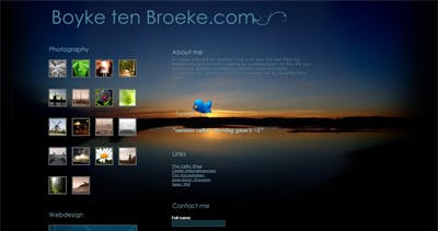 Boyke ten Broeke Website Screenshot
