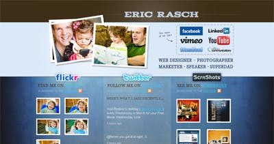 Eric Rasch Website Screenshot