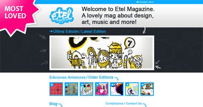 Etel Magazine Website Screenshot