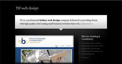 JM Web Design Website Screenshot