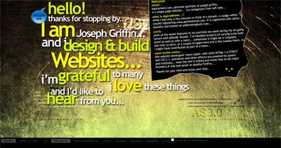Joseph Griffin Website Screenshot