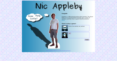 Nic Appleby Website Screenshot