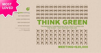 Think Green Meeting Website Screenshot