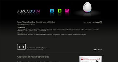 Almost Born Website Screenshot
