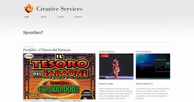 Creative Services Website Screenshot