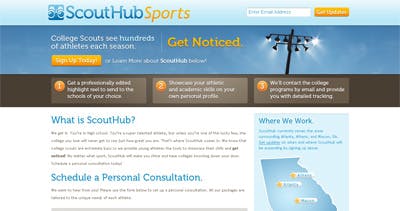 ScoutHub Website Screenshot