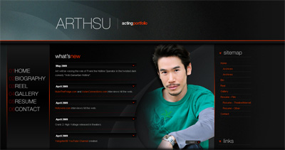 Art Hsu Website Screenshot
