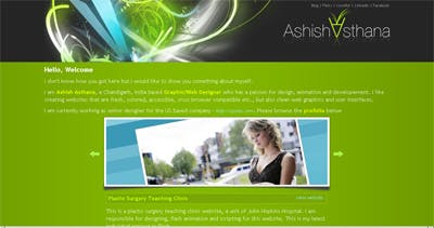 Ashish Asthana Website Screenshot