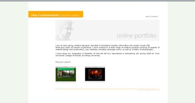 vinay d Website Screenshot