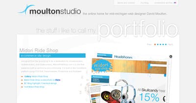 Moulton Studio Website Screenshot