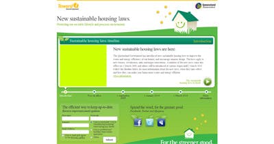 New sustainable housing laws Website Screenshot