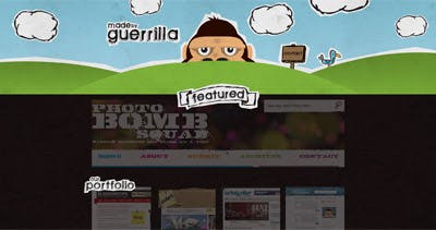 Guerrilla Website Screenshot