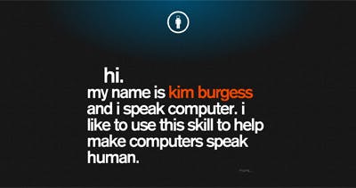 Kim Burgess Website Screenshot