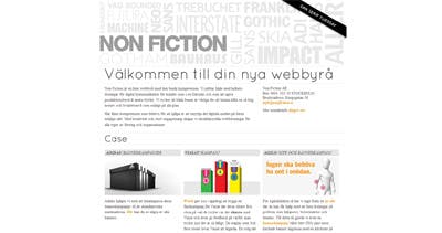 Non Fiction AB Website Screenshot
