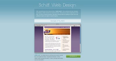 Schiff Web Design Website Screenshot