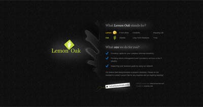 Lemon Oak Website Screenshot
