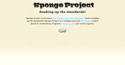 Sponge Project Website Screenshot