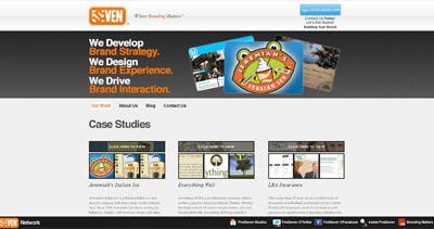FiveSeven Studios Website Screenshot