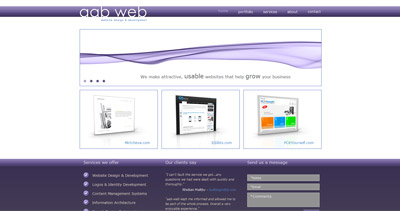 aab web Website Screenshot