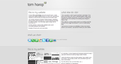 Tom Harrop Website Screenshot