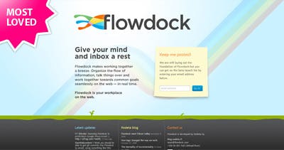 Flowdock Website Screenshot