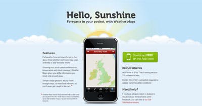 Weather Maps Website Screenshot