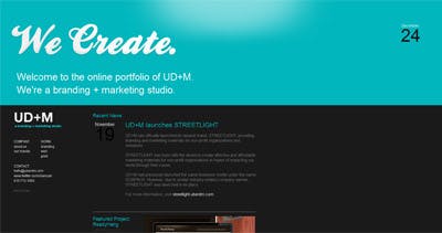 UD+M Website Screenshot