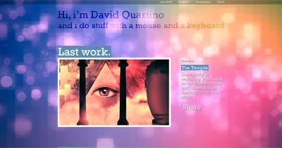 David Quartino Website Screenshot