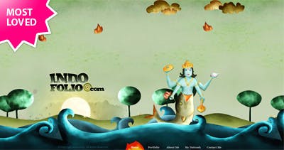 IndoFolio Website Screenshot