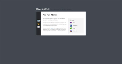 Milos Milikic Website Screenshot