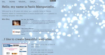 Paolo Manganiello Website Screenshot