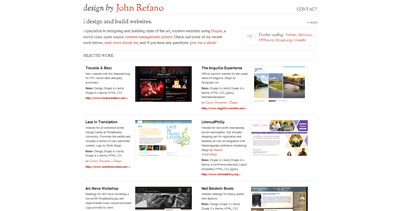 John Refano Website Screenshot