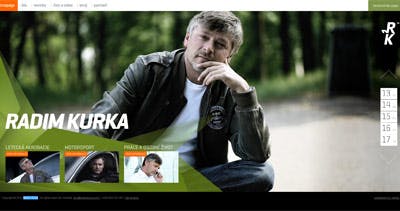 Radim Kurka Website Screenshot
