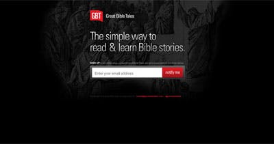 Great Bible Tales Website Screenshot