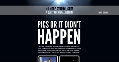 No More Stupid Lights Website Screenshot