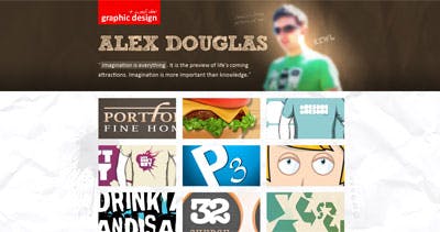 Alex Douglas Website Screenshot