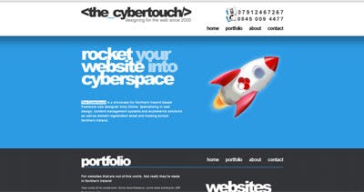 The Cybertouch Website Screenshot
