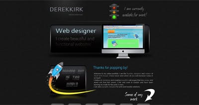 Derek Kirk Website Screenshot
