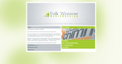 Falk Wussow Website Screenshot