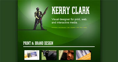 Kerry Clark Website Screenshot