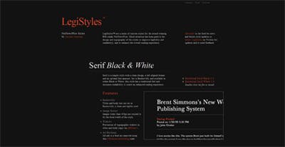 LegiStyles Website Screenshot
