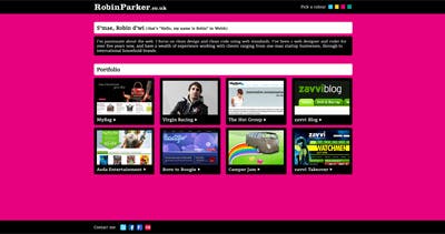 Robin Parker Website Screenshot