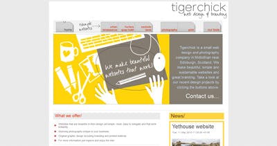 Tigerchick Website Screenshot