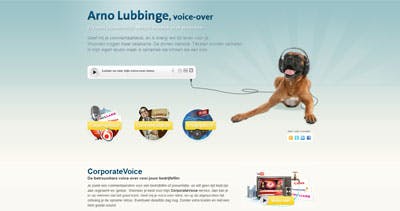 Arno Lubbinge Website Screenshot