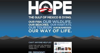 Gulf Coast Hope Website Screenshot