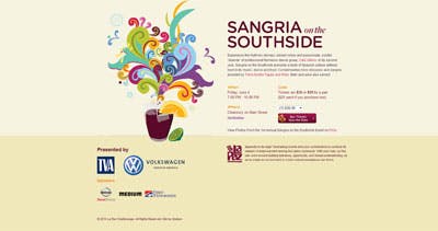 Sangria on the Southside Website Screenshot